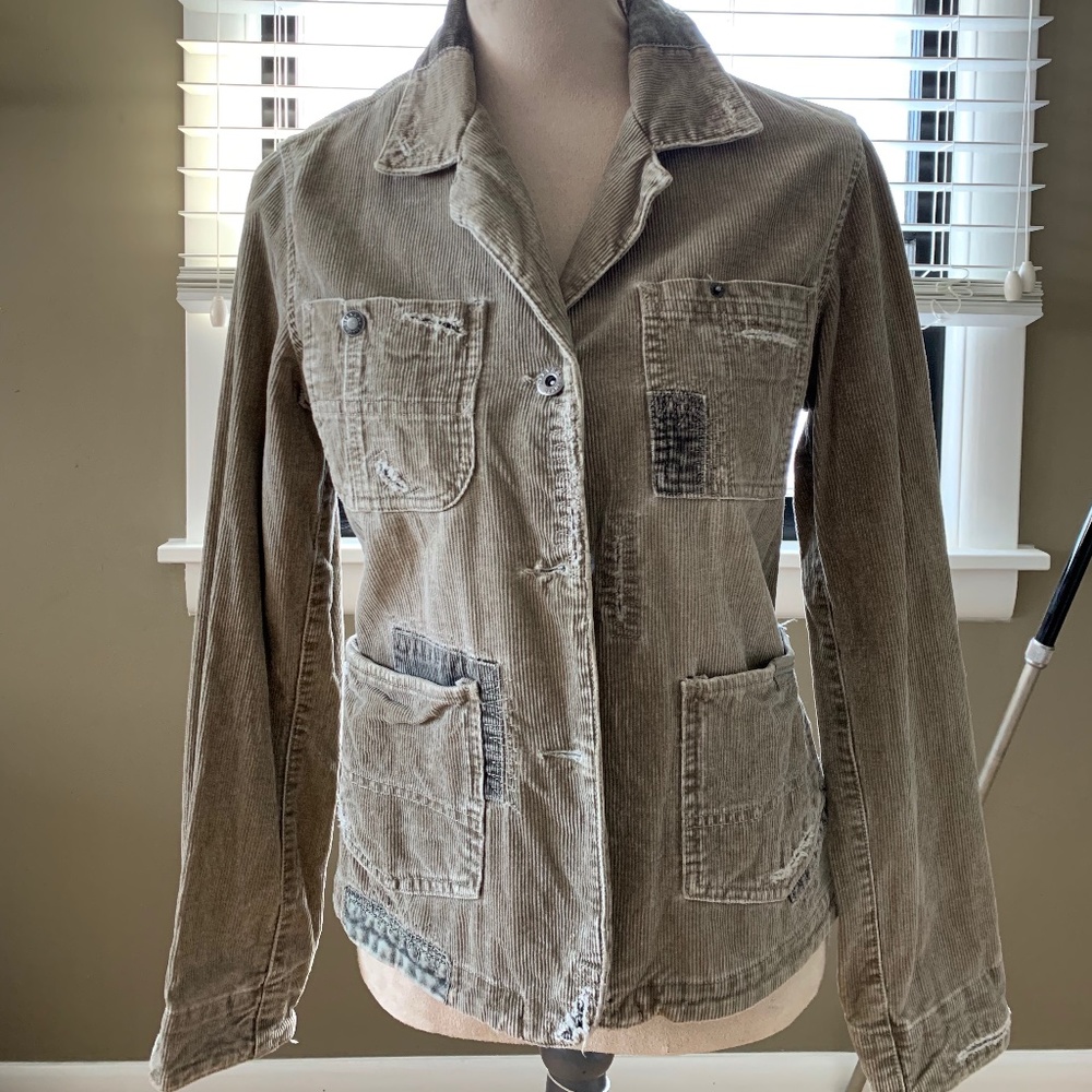 Silver Jeans Distressed Jacket size L